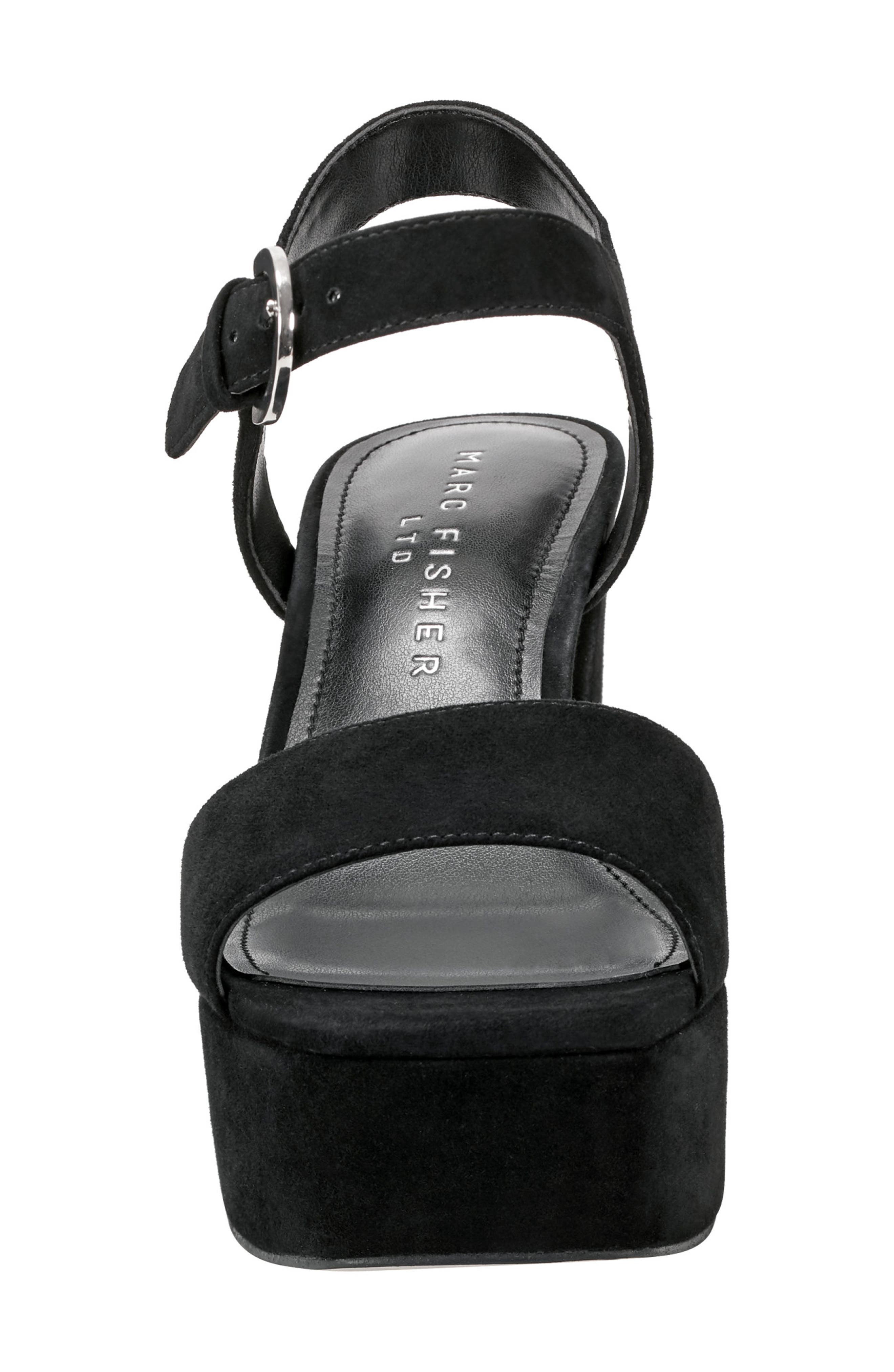 Marc Fisher LTD Cinthia Platform Sandal, Alternate, color, Black