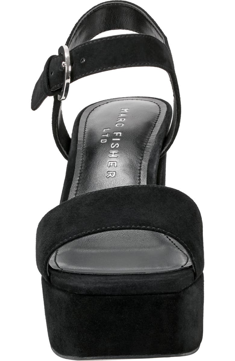 Marc Fisher LTD Cinthia Platform Sandal, Alternate, color, Black