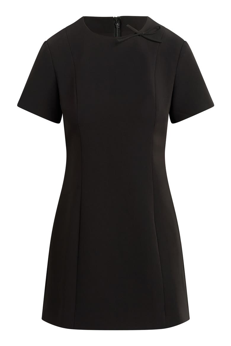 The Cherie Bow Detail Minidress, Alternate, color, BLACK