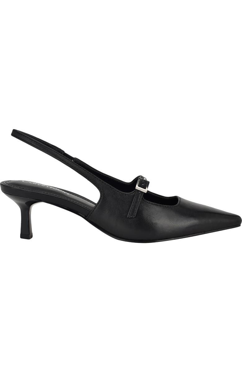 Calvin Klein Kallien Slingback Pointed Toe Kitten Heel Pump, Alternate, color,