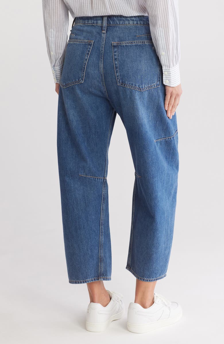 rag & bone Chase High Waist Barrel Leg Jeans, Alternate, color, 