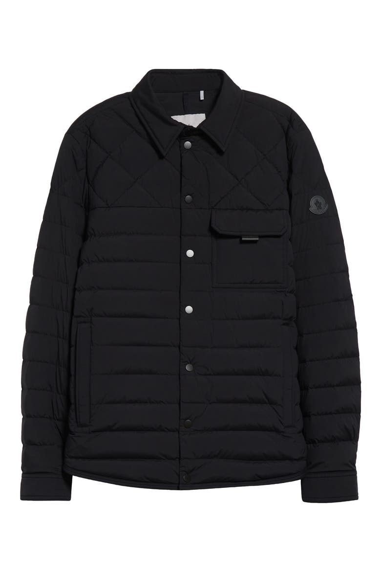 Iseran Quilted Down Jacket, Alternate, color, BLACK