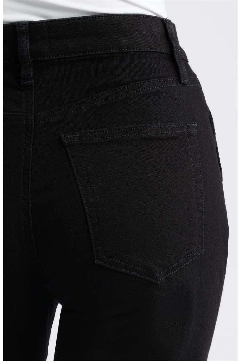 The Straight High Waist Pants, Alternate, color, BLACK