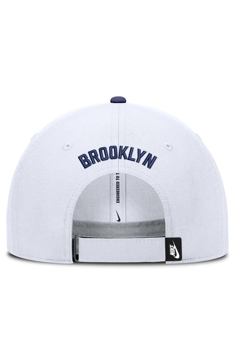 Nike Men's Nike White Brooklyn Dodgers Cooperstown Collection Club Dri-FIT Adjustable Hat, Alternate, color, White