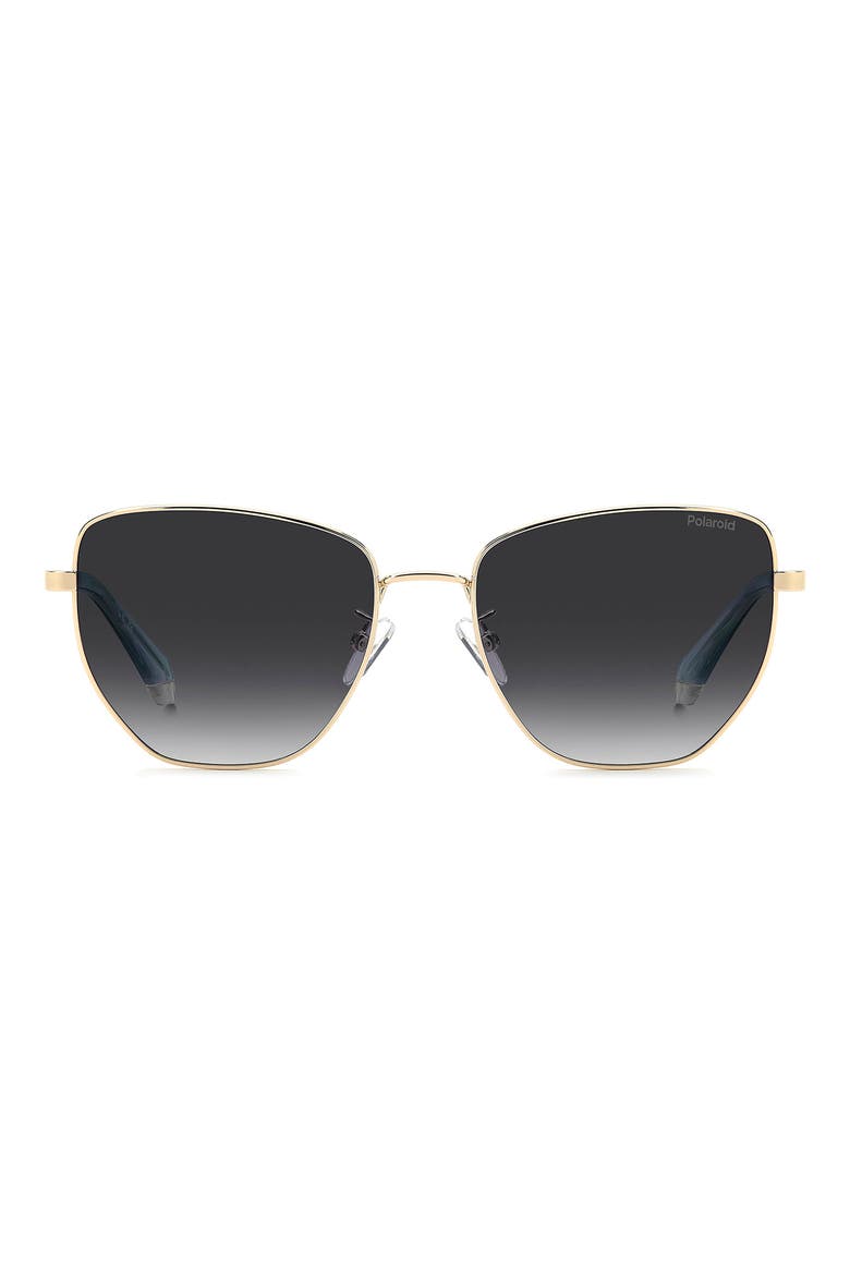 56mm Polarized Gradient Square Sunglasses, Main, color, 0J5G-WJ