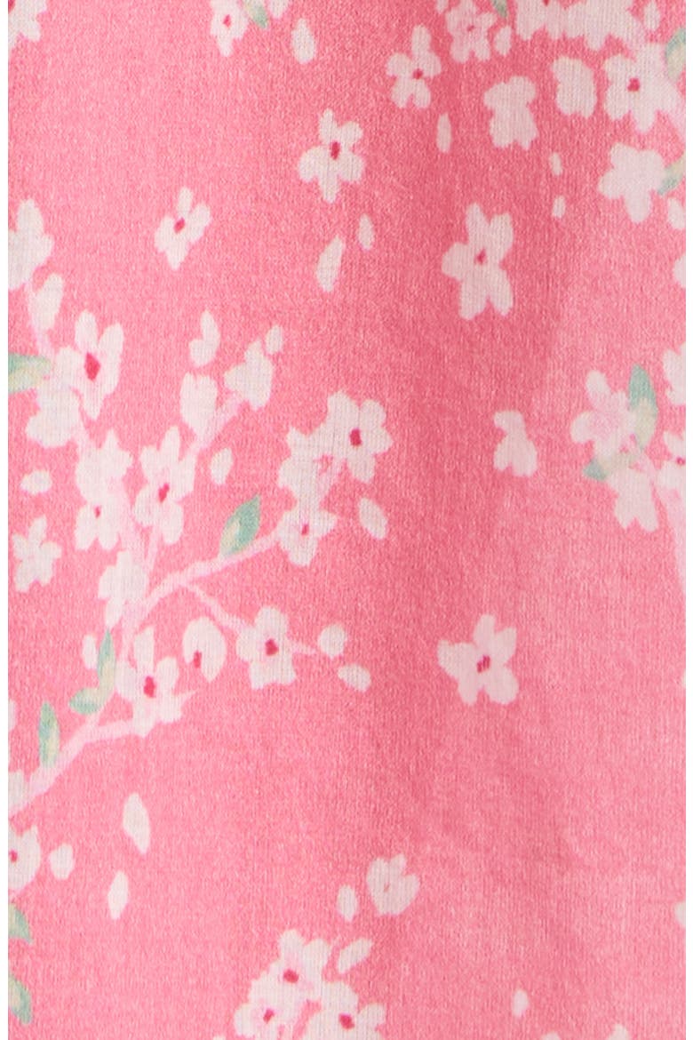Cheri Blossom Lace Trim Cotton Nightgown, Alternate, color, PINK LEMONADE