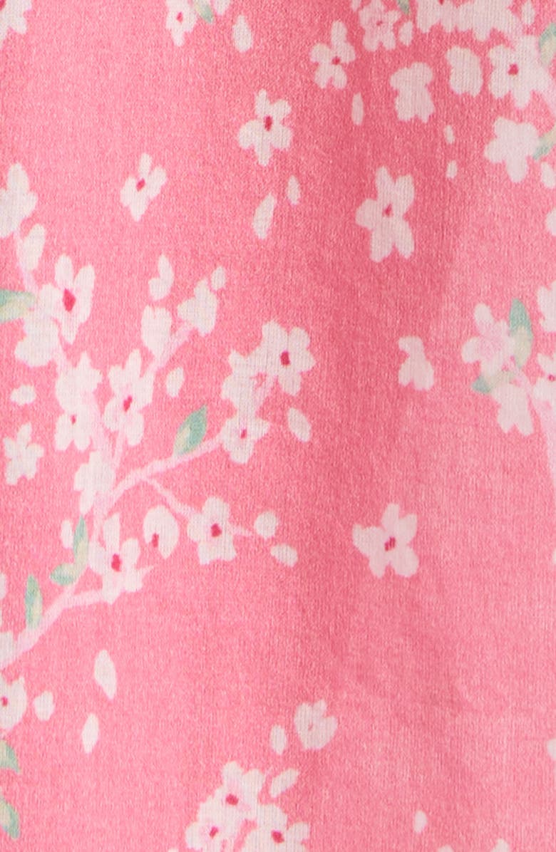 Papinelle Cheri Blossom Lace Trim Cotton Nightgown, Alternate, color, Pink Lemonade