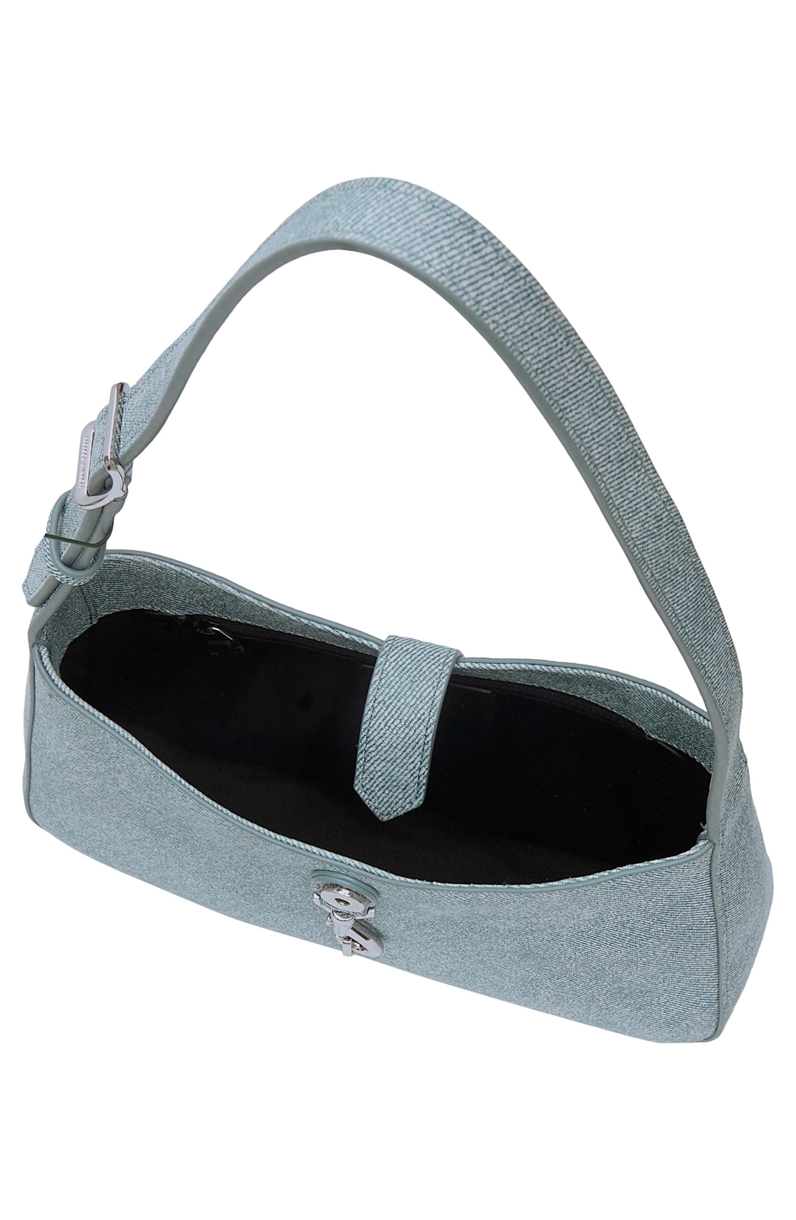 Rebecca Minkoff Small Megan Denim Shoulder Bag, Alternate, color, 