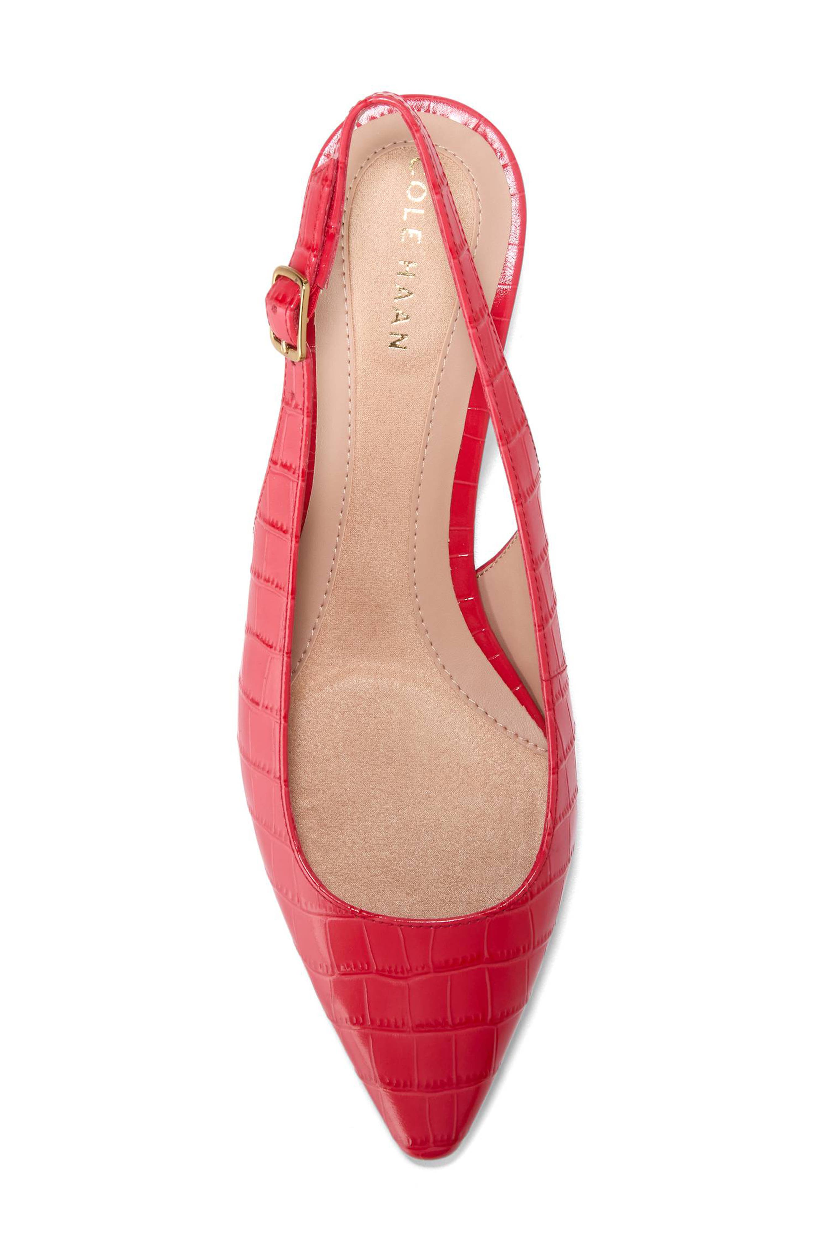 The Go-To Jocelyn Slingback Pump, Alternate, color, SALSA CROC PRINT LEATHER