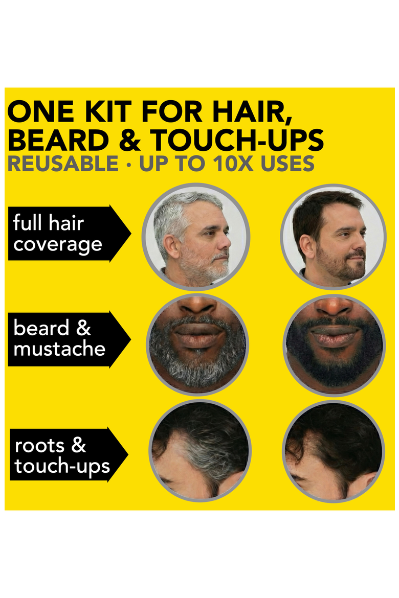 2X Pack Reusable Beard & Hair Dye Kit, Alternate, color, Dark Blond