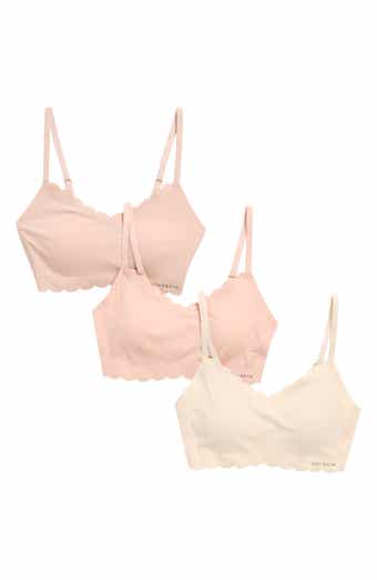 Danskin 3-Pack Scalloped Laser Cut Lounge Bras