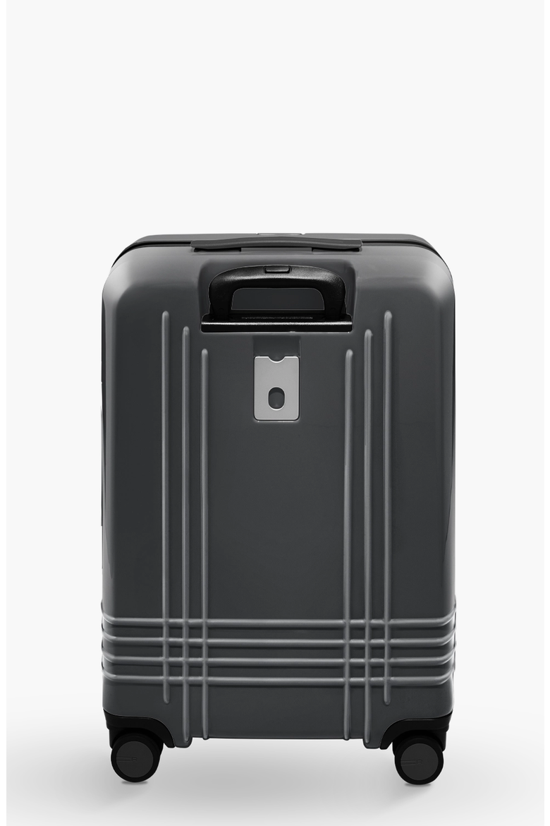 Check-In Luggage, Alternate, color, Matte Steel / Black Trim