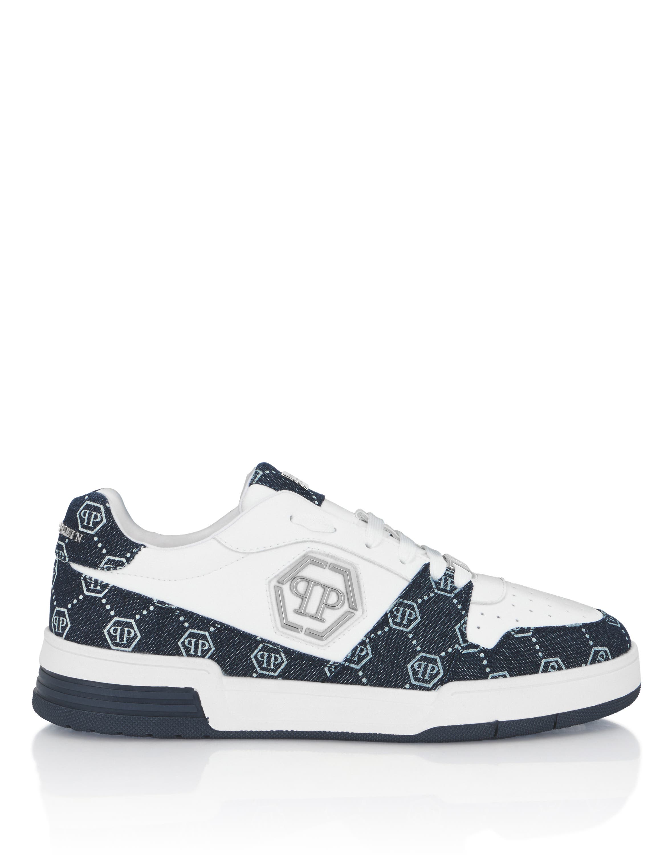 Lo-Top Sneakers Monogram Unisex, Alternate, color, white/middleblue