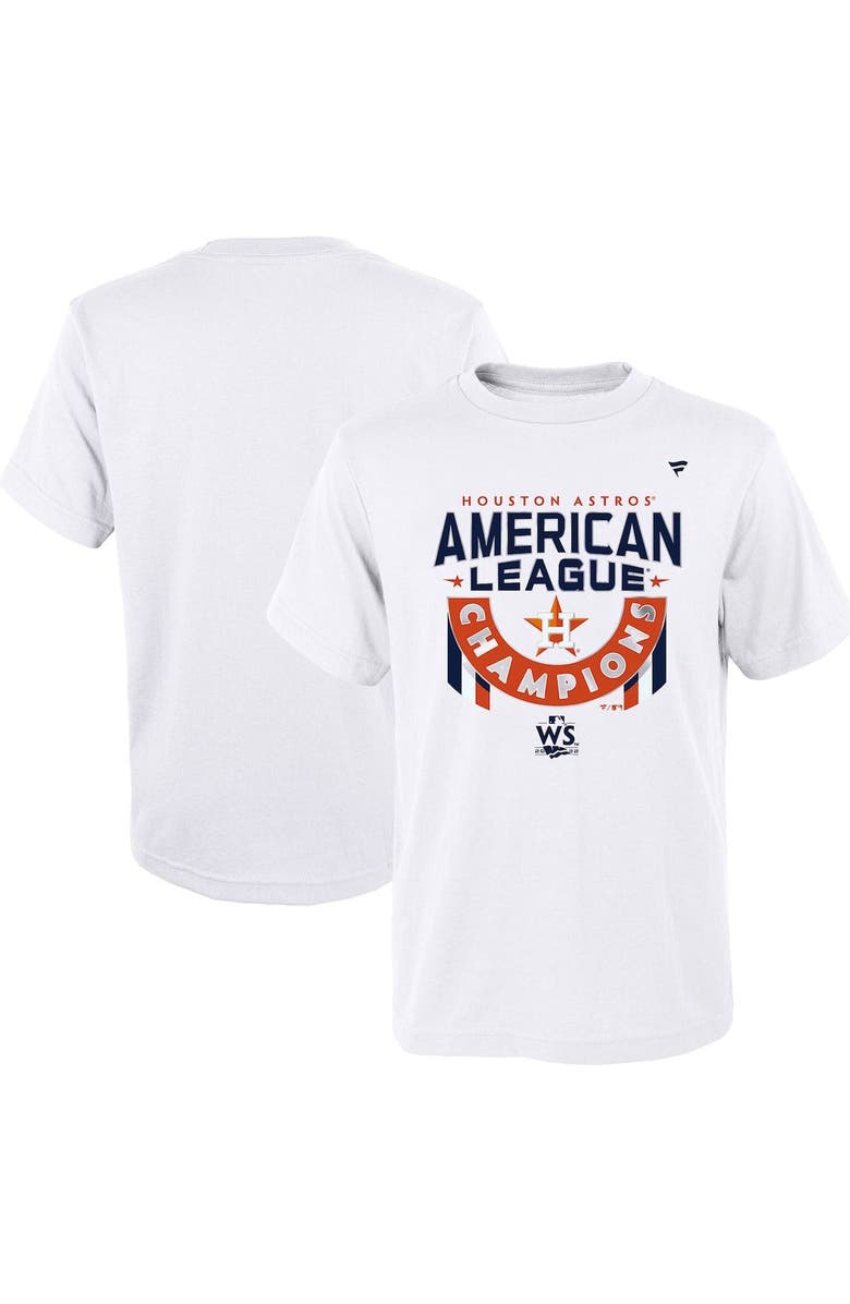 FANATICS Toddler Fanatics Branded White Houston Astros 2022 American League Champions Locker Room T-Shirt, Main, color, 