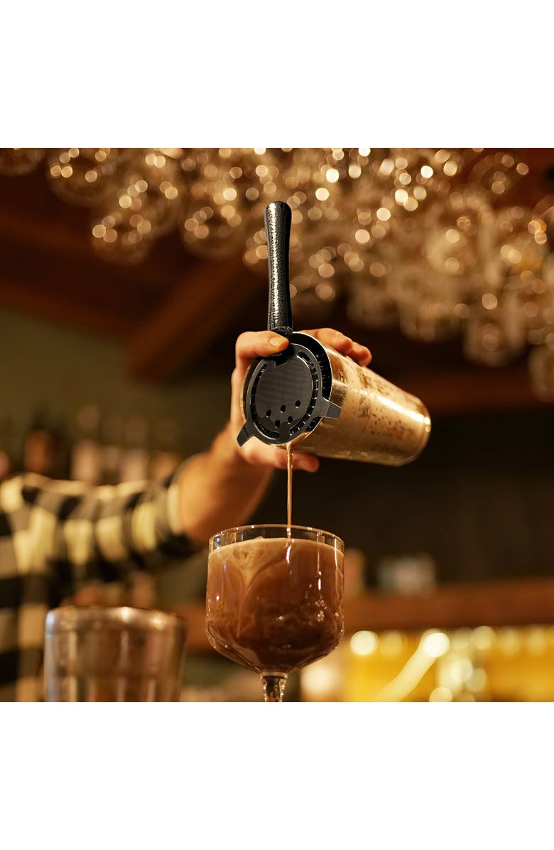 FINAL TOUCH 4 Piece Bar Tool Set with Stand - Black Chrome Metal Handles, Alternate, color, Chrome