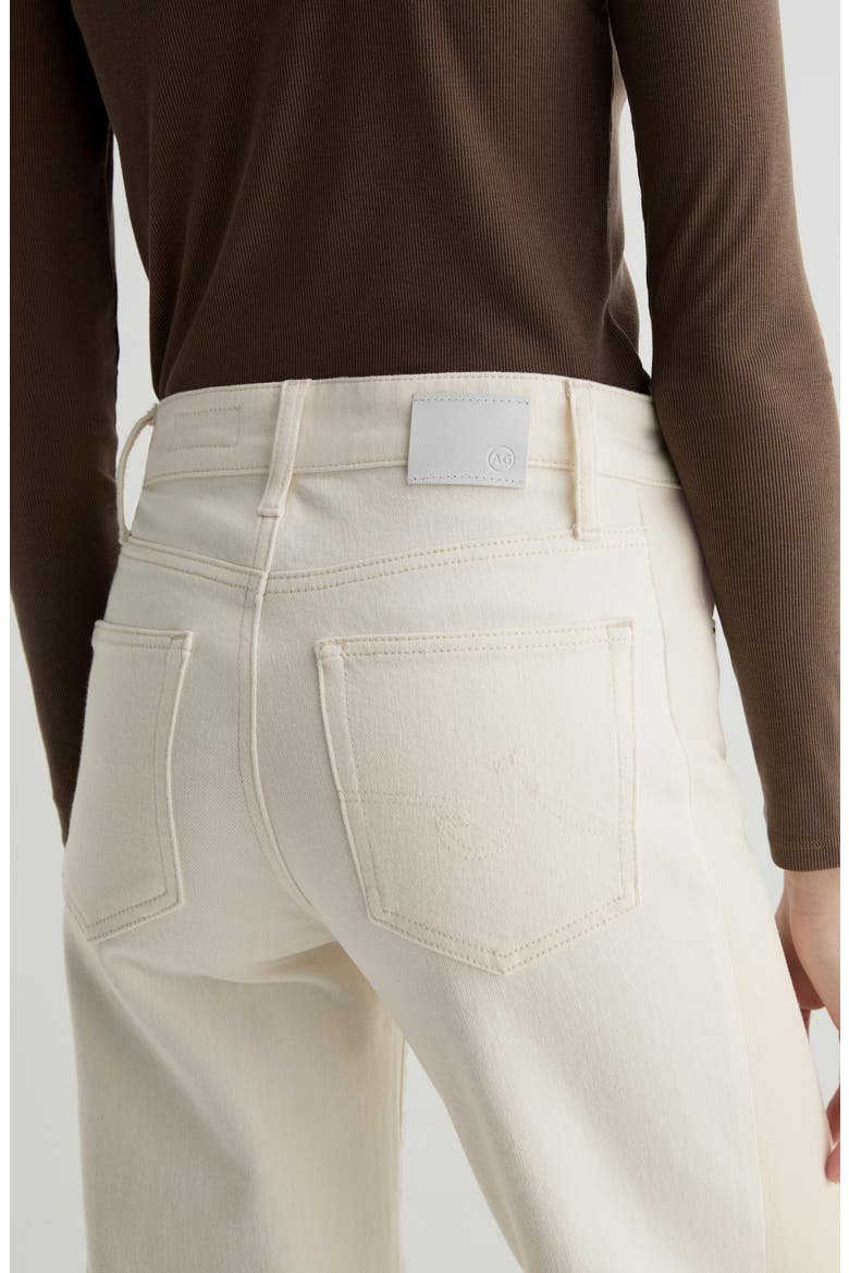 Saige High Waist Wide Leg Jeans, Alternate, color, POWDER/ECRU
