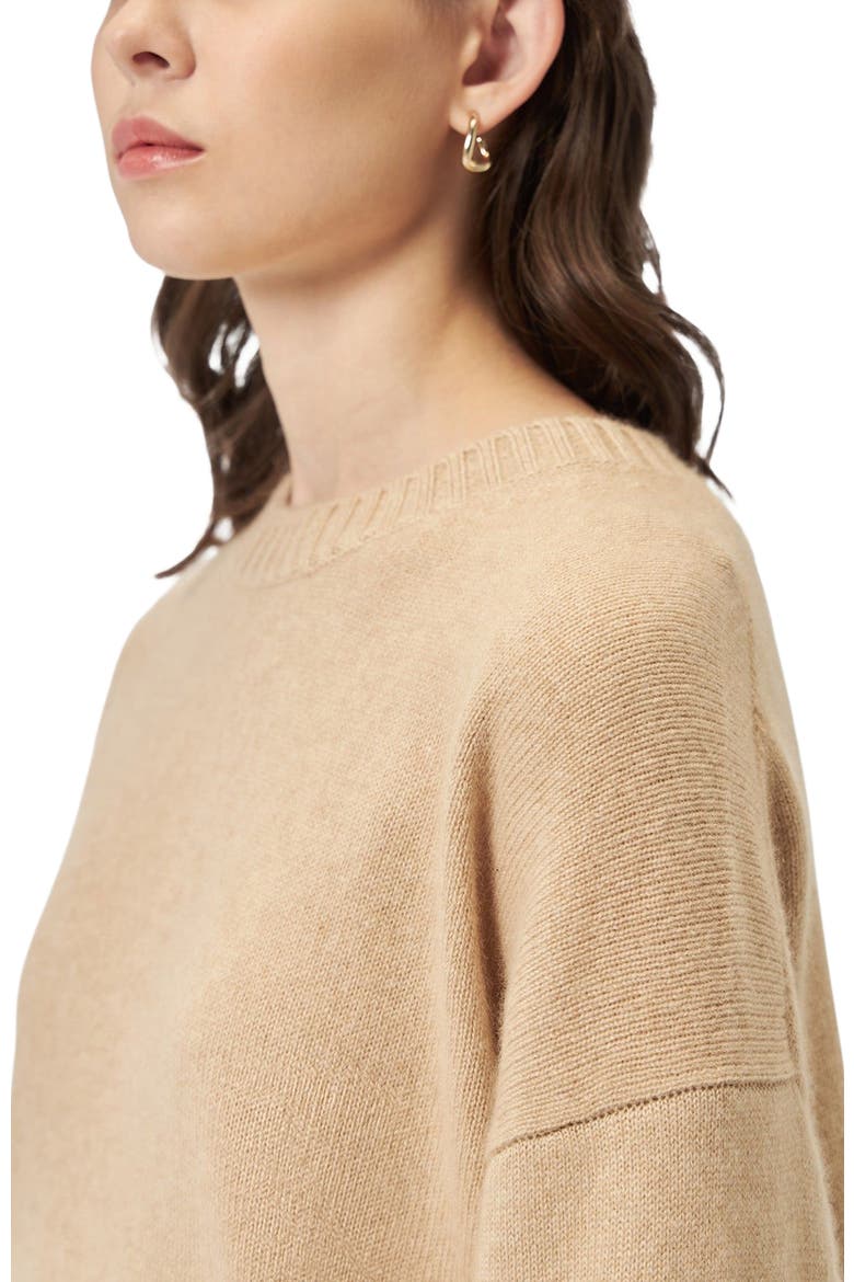 Loose-Fit Cashmere Sweater, Alternate, color, beige