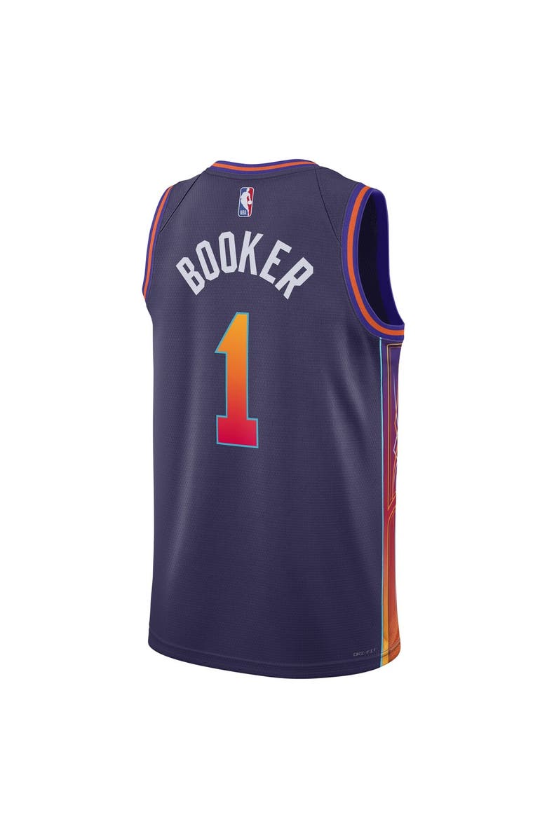 Nike Unisex Nike Devin Booker Purple Phoenix Suns 2023/24 Swingman Jersey - City Edition, Alternate, color,