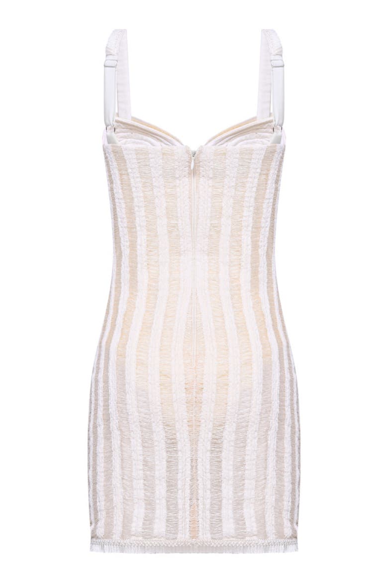 Celeste Knit Mini Dress, Alternate, color, OFF WHITE