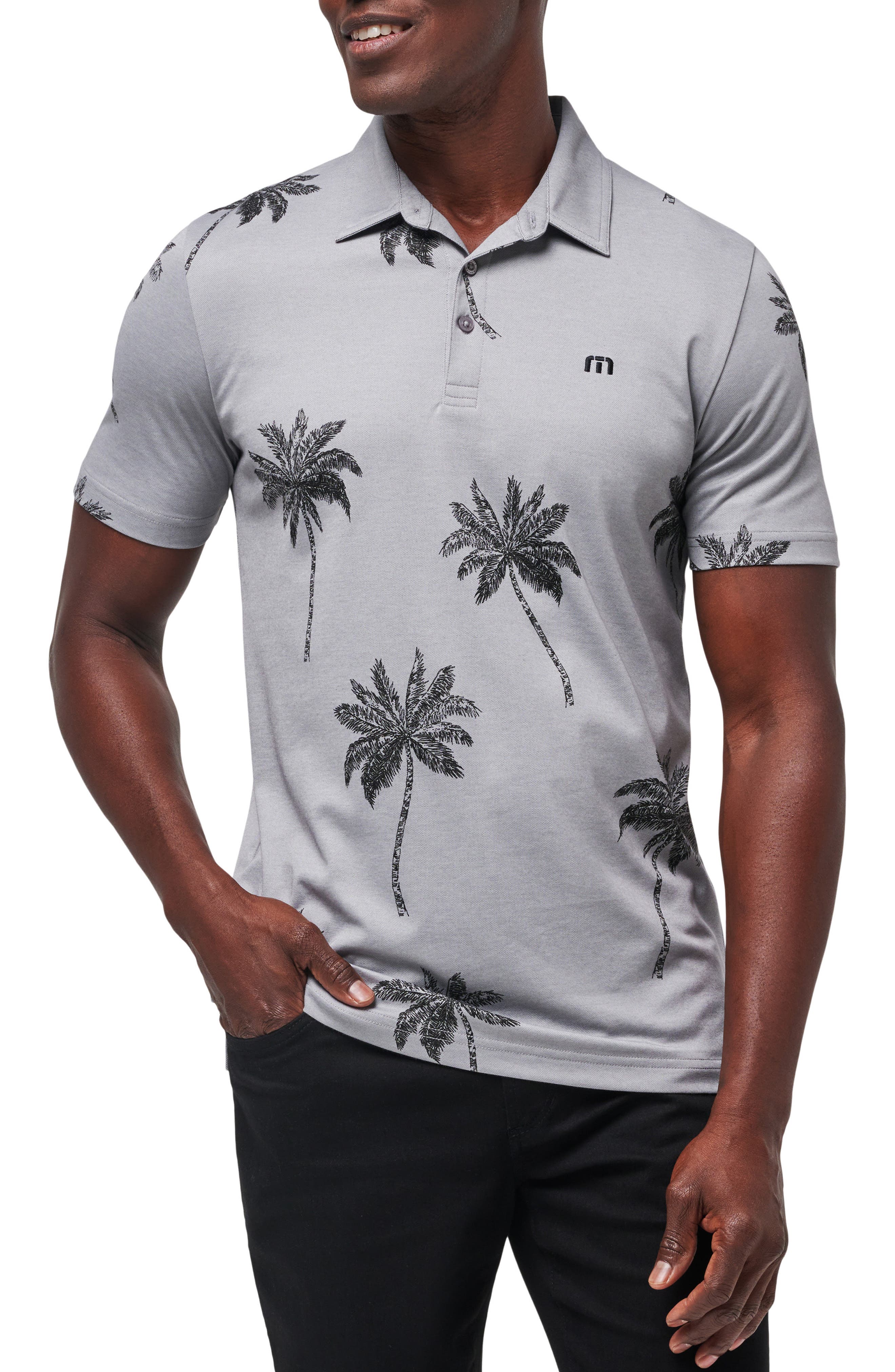 TravisMathew Mesic Palm Tree Polo