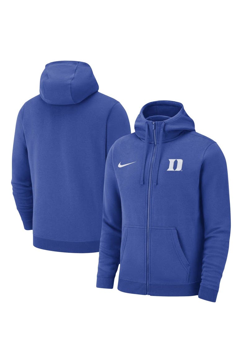 Men's Nike Royal Duke Blue Devils Club Full-Zip Hoodie, Main, color, Royal