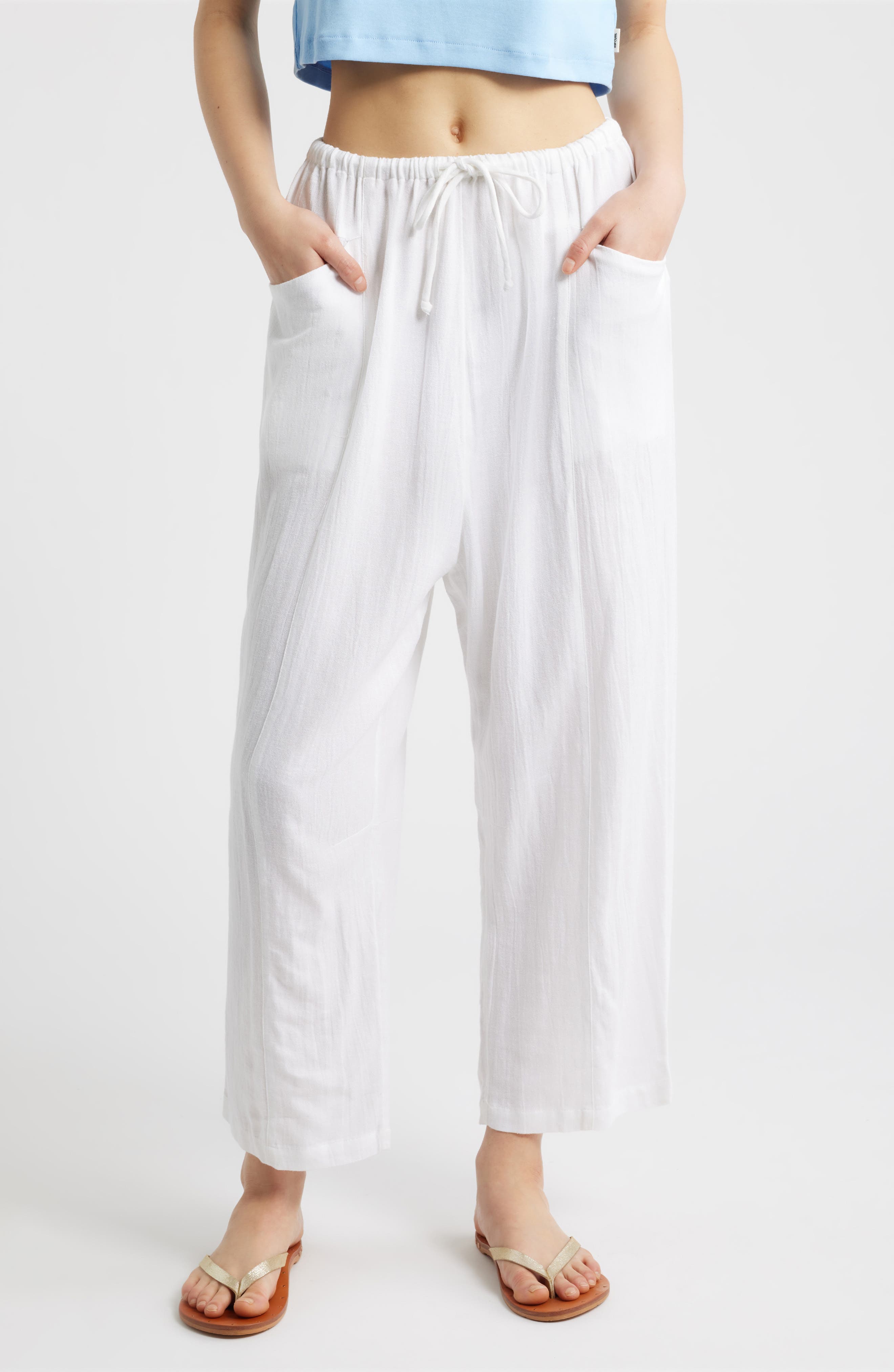 Vibe Surf Barrel Leg Drawstring Pants - image 2