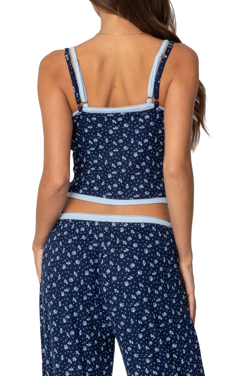 EDIKTED Flowerbed Layered Camisole, Alternate, color, Blue
