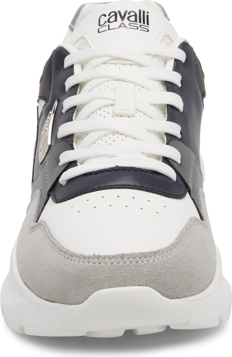 Roberto Cavalli Cavalli Class Chunky Runner Shoe, Alternate, color, White