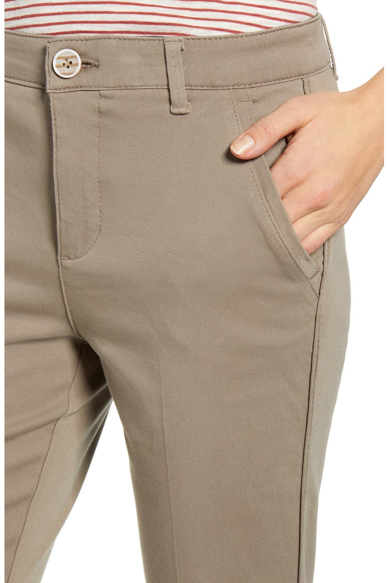 Ab-solution Luxe Touch Cotton Blend Ankle Trousers (Nordstrom Exclusive), Alternate, color, MOONROCK
