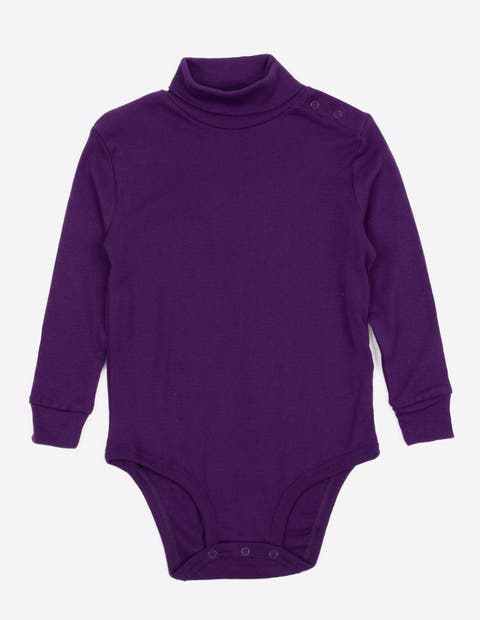Baby Turtleneck Bodysuit, Cotton Long Sleeve