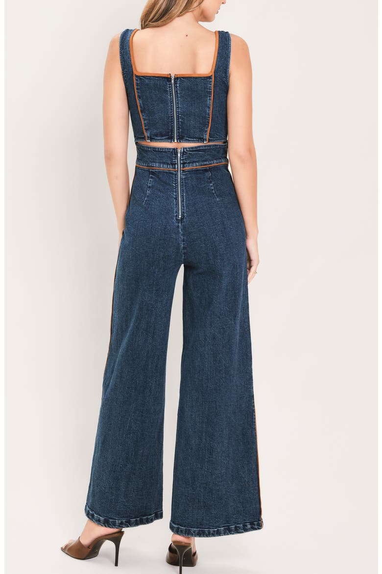 Square Neck Sleeveless Denim Jumpsuit, Alternate, color, MEDIUM INDIGO