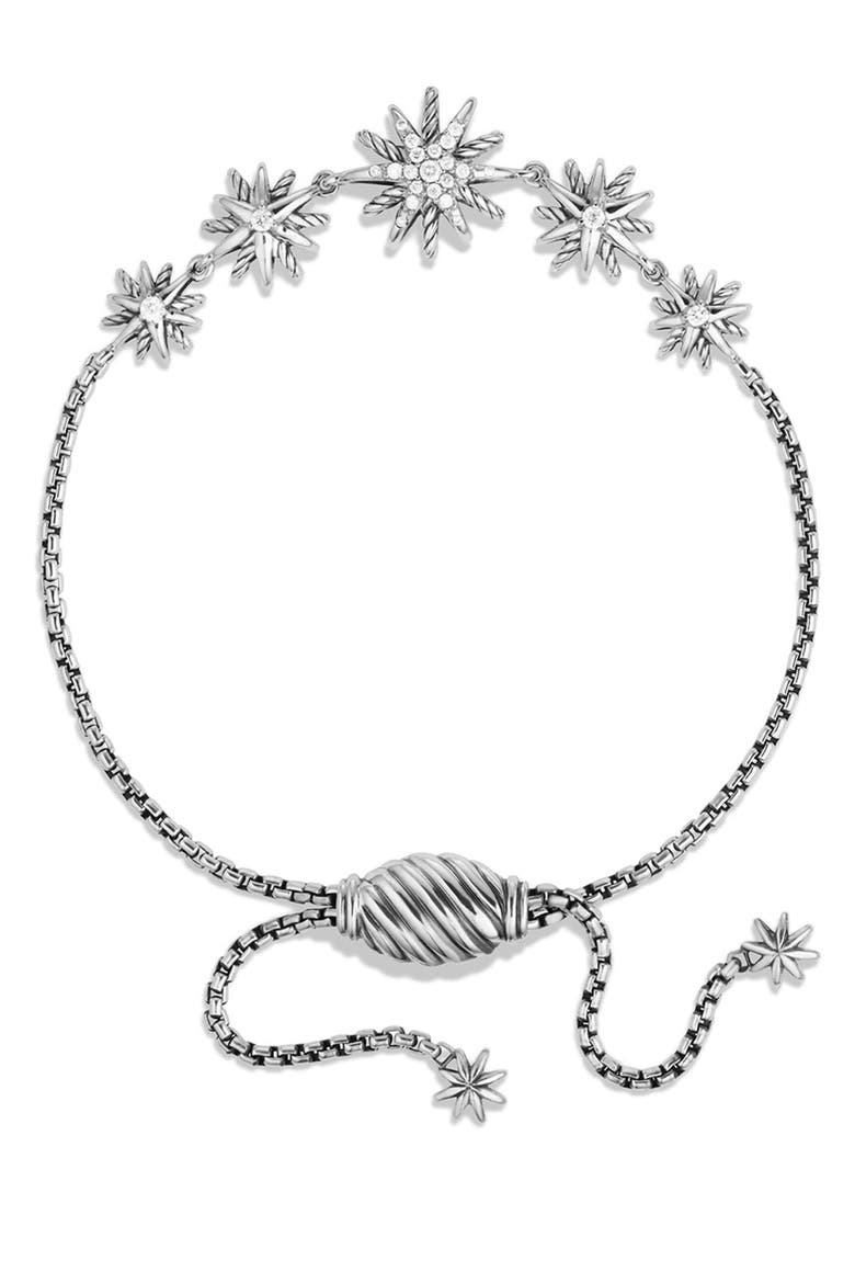 Starburst Five-Station Bracelet with Diamonds, Alternate, color, DIAMOND