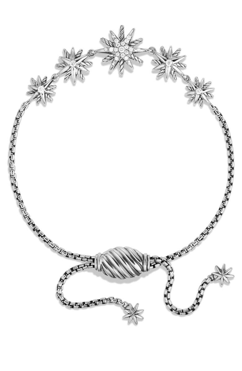 David Yurman Starburst Five-Station Bracelet with Diamonds, Alternate, color, 
