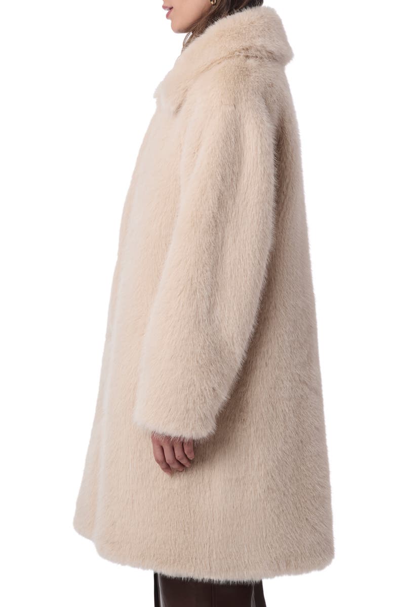 Bernardo Faux Fur Swing Coat, Alternate, color,