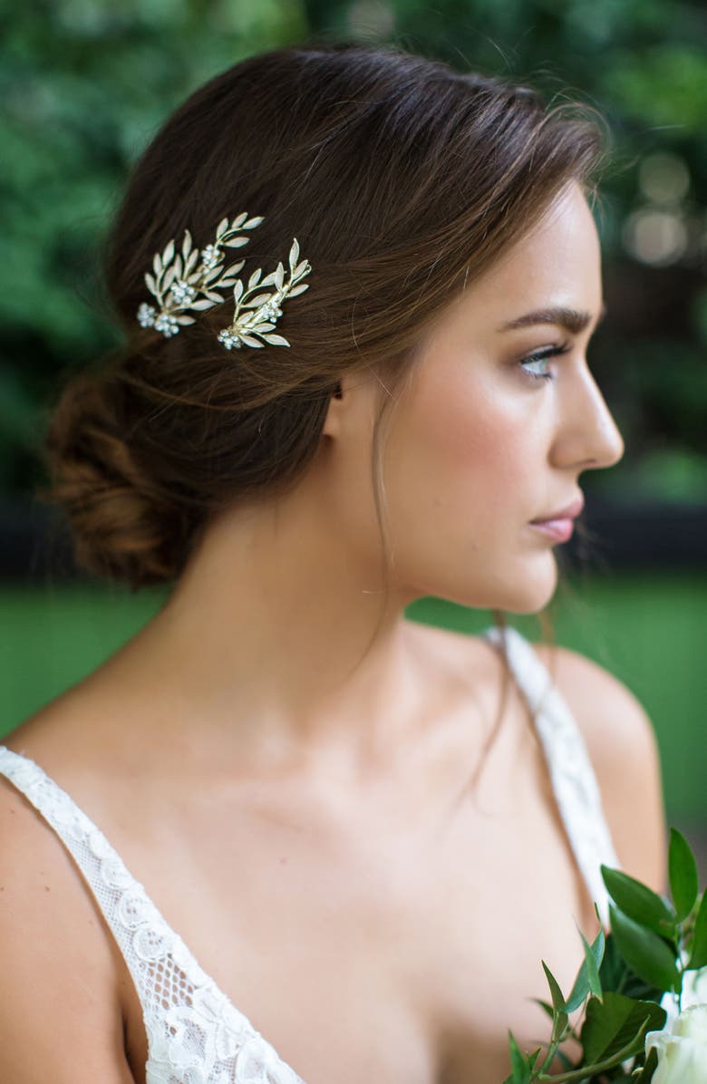 Brides & Hairpins Calvina 2-Piece Hair Clip Set, Alternate, color, 