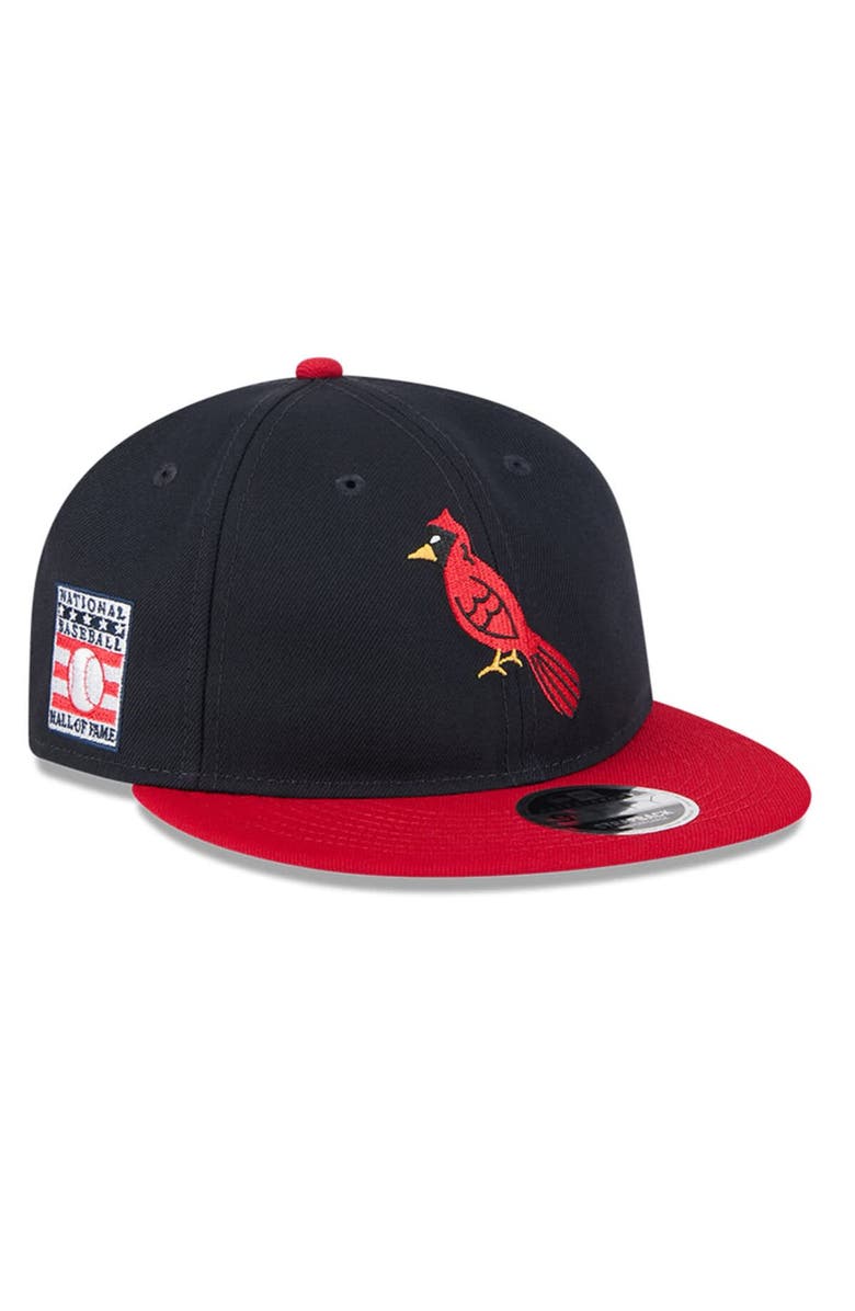 New Era Men's New Era Navy/Red St. Louis Cardinals Baseball Hall of Fame Retro Crown 9FIFTY Adjustable Hat, Alternate, color, Navy