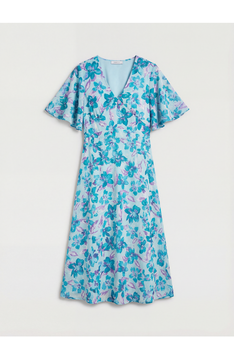 Wallis Petite Floral Midi Dress, Main, color, Mint