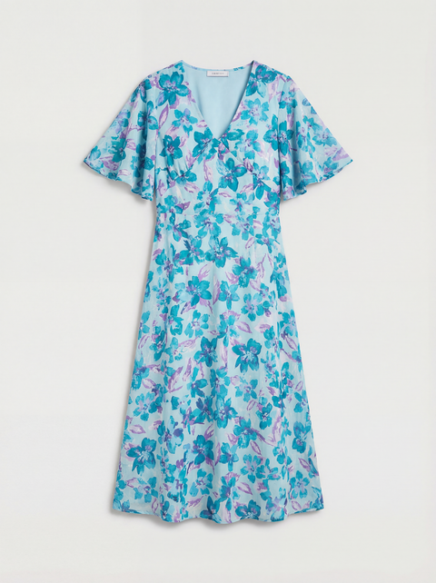 Petite Floral Midi Dress