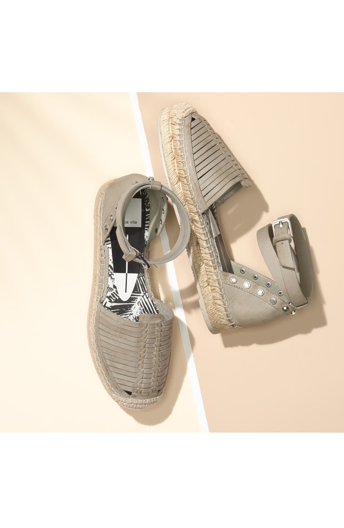 Dolce Vita 'Ceyla' Leather Ankle Strap Espadrille, Alternate, color, 