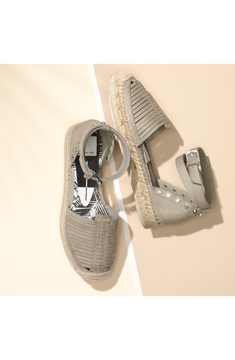 Dolce Vita 'Ceyla' Leather Ankle Strap Espadrille, Alternate, color,