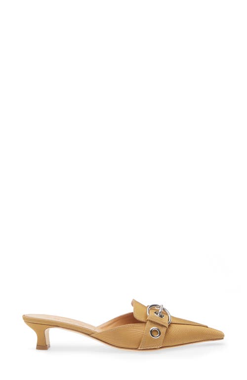 Shop Aeyde Danielle Grosgrain Pointed Toe Mule In Caramel