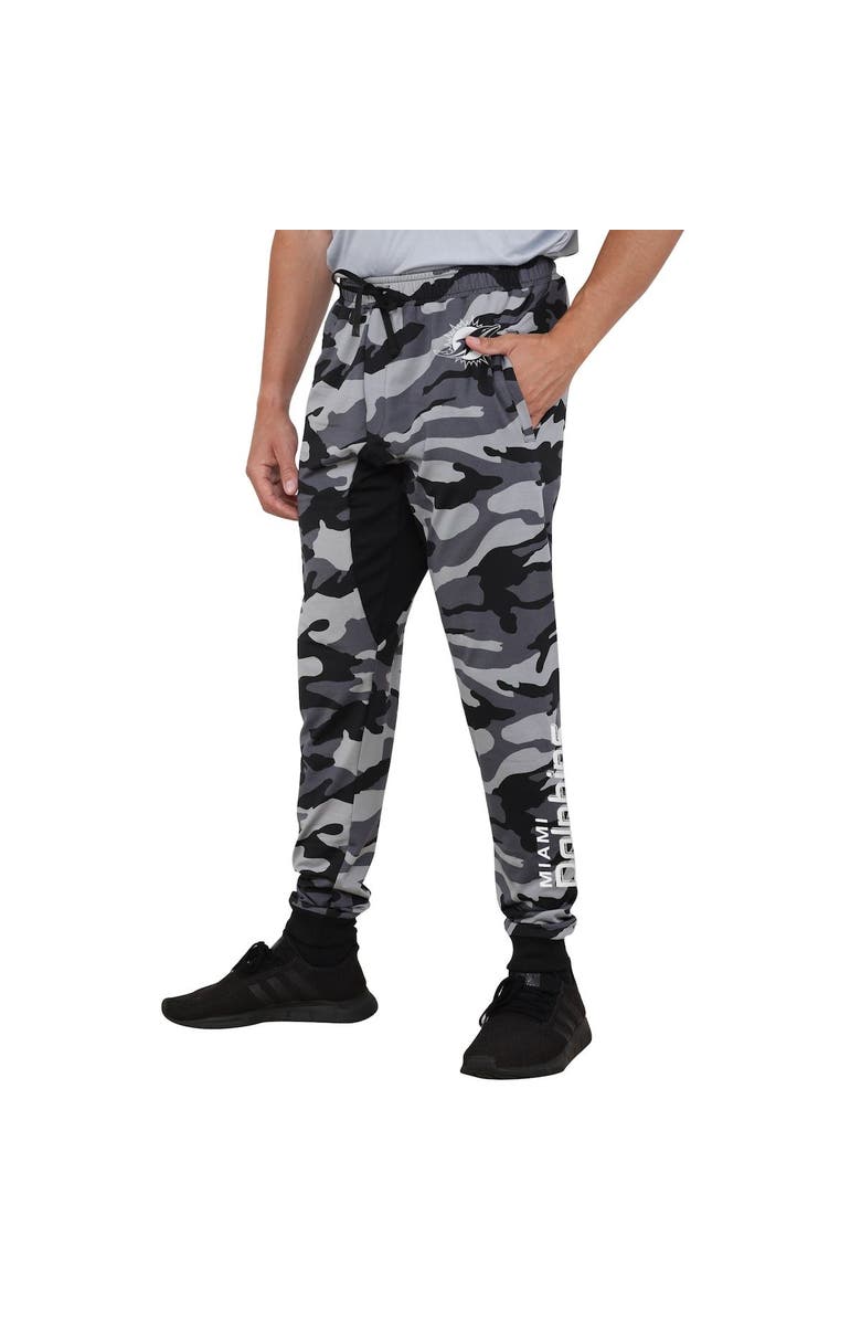 FOCO Men's FOCO Black Miami Dolphins Camo Jogger Pants, Alternate, color, 