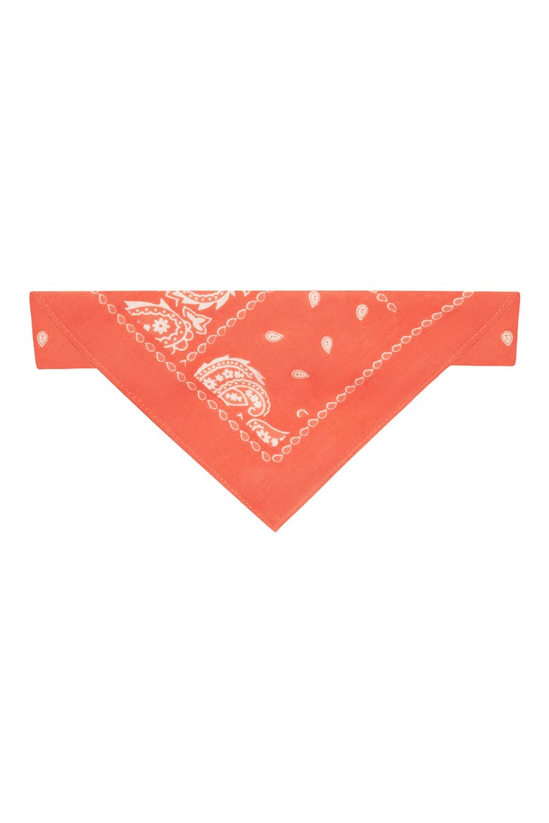 Kids' Cotton Print Bandana, Main, color, MEDIUM RED