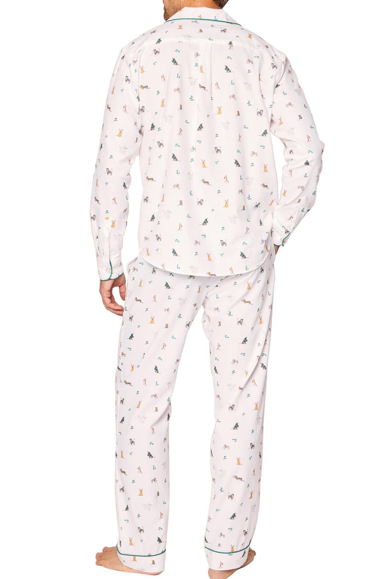 Jingle Paws Cotton Pajamas, Alternate, color, WHITE