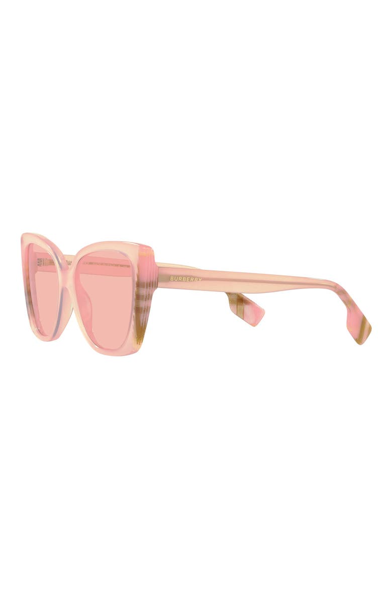 Meryl 54mm Cat Eye Sunglasses, Alternate, color, PINK