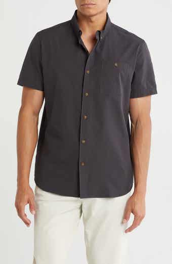 Union Seersucker Short Sleeve Button-Down Shirt