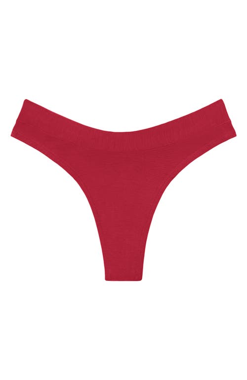 Cuup The Modal Thong In Scarlet