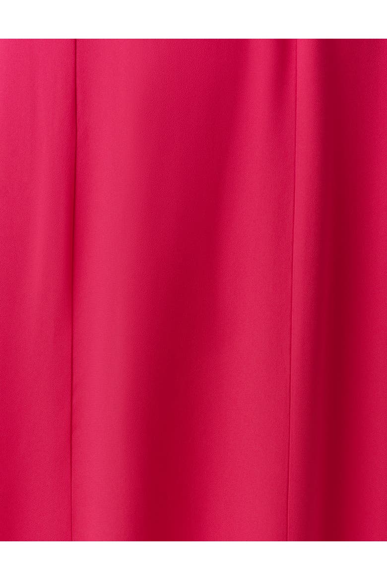 Francis Round Neck Crepe Midi Dress, Alternate, color, Bright Pink