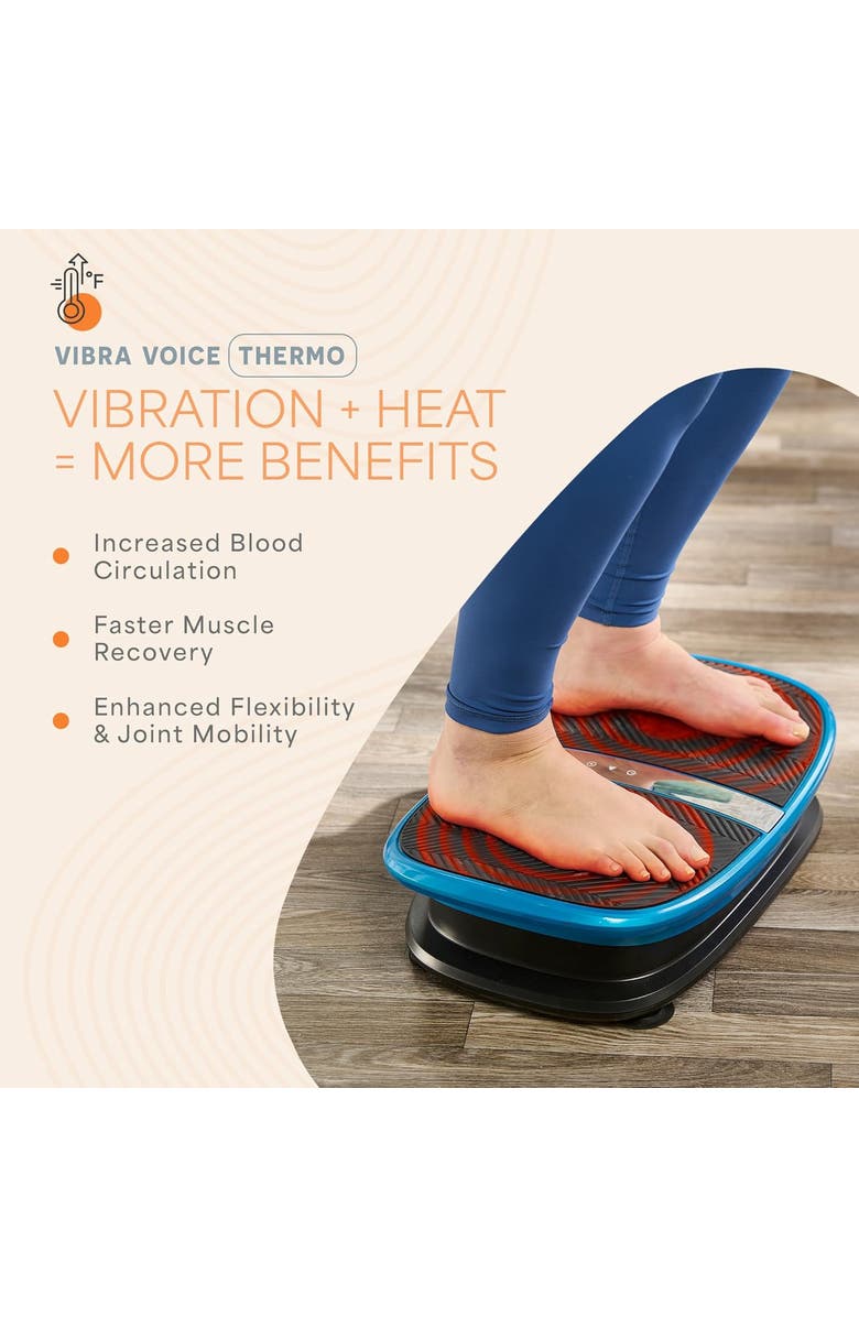 Lifepro Curved Voice-Controlled Vibration Plate Exercise Machine with Heat Therapy for Recovery and Wellness, Alternate, color, Black With Heat