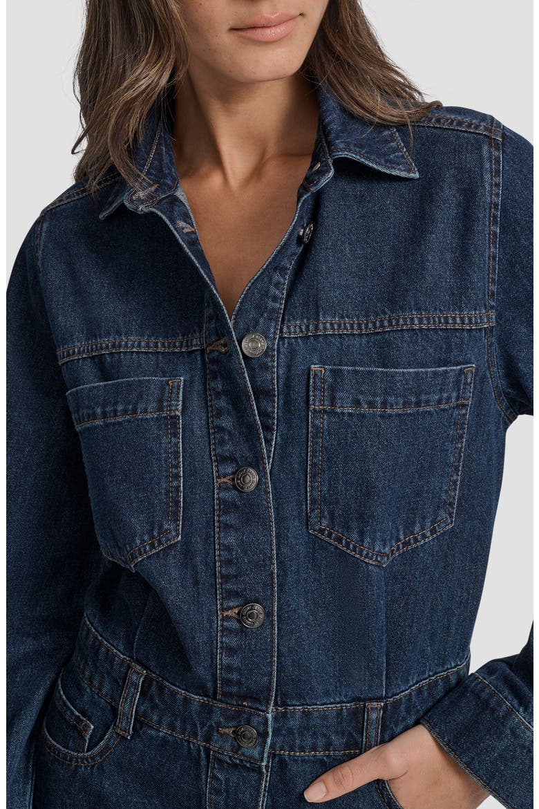 Long Sleeve Denim Shirtdress, Alternate, color, ELERY